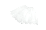 Romantic Tulle Skirt with Embroidered Lace Hemline