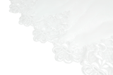 Romantic Tulle Skirt with Embroidered Lace Hemline