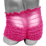 Ruffles Men's See-Through Boxers / Adult Underwear With Bowknot / Erotic Male Shorts - EVE's SECRETS