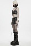 Seductive Cross Body Chain with Cascading Drapes