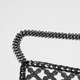 Seductive Cross Body Chain with Cascading Drapes