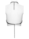 Seductive Cross Body Chain with Cascading Drapes