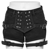 Seductive Denim Hot Shorts with Women's Lace-Up Details