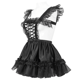 Seductive Hollow Out Lingerie Dress / Black Gothic Dress