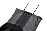 Seductive Punk Dress with Faux Leather Bustier