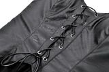 Seductive Punk Dress with Faux Leather Bustier