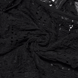 Sexy Black Gothic Mesh Lace-Up Punk Cami Top