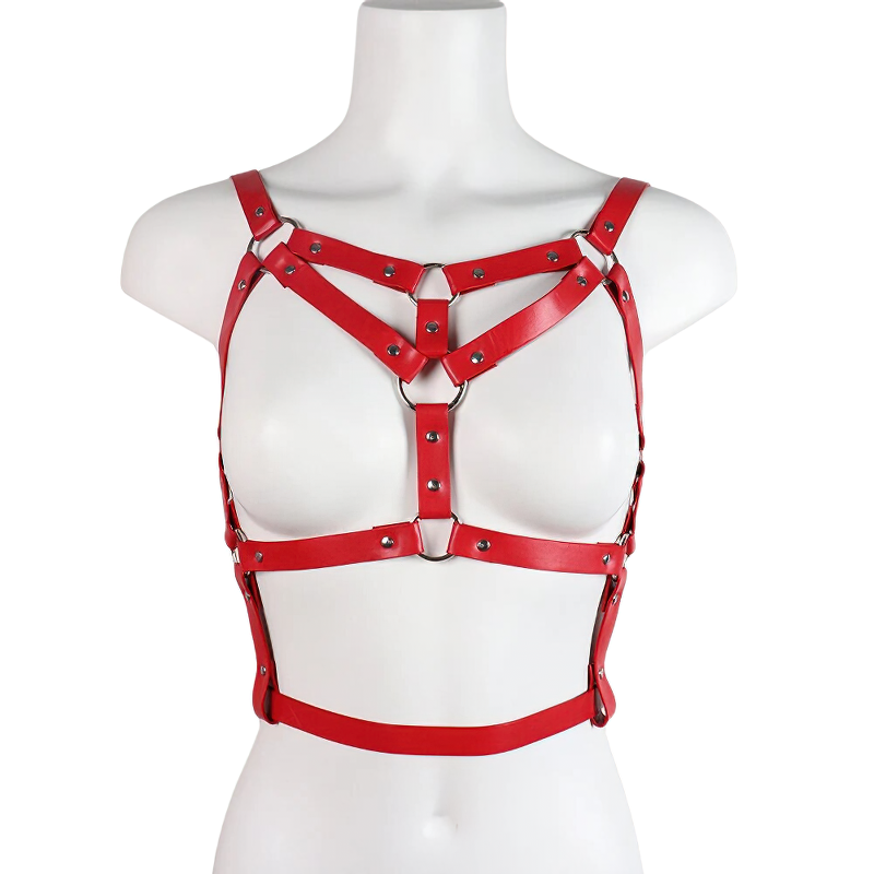 Sexy Chest Harness for Women / Gothic Female PU Leather Bondage Belt - EVE's SECRETS