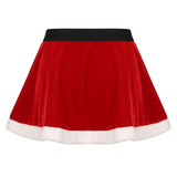 Sexy Christmas Costume / Red Mini Skirt and Top Erotic Santa Set - EVE's SECRETS