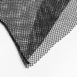 Sexy Fishnet Mesh Top with Bat Applique Sleeves for Her