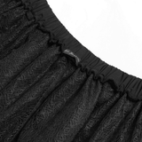 Sexy Gothic Irregular Lace Midi Skirt with Chain Hem