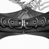 Sexy Gothic Leather Spike and Chain Body Harness