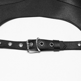 Sexy Gothic Leather Spike and Chain Body Harness