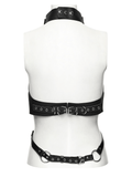 Sexy Gothic Leather Spike and Chain Body Harness
