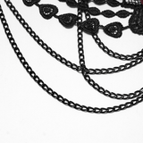 Sexy Gothic Rose Lace Hip Chain Harness Jewelry