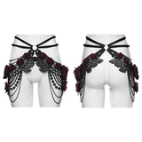 Sexy Gothic Rose Lace Hip Chain Harness Jewelry