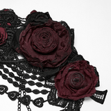 Sexy Gothic Rose Lace Hip Chain Harness Jewelry