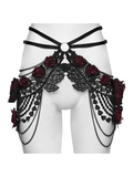 Sexy Gothic Rose Lace Hip Chain Harness Jewelry