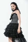 Sexy Lace-up Back Striped Top with Bow Detail