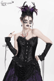 Sexy Lace-Up Corset with Satin Straps and Ruffled Edging