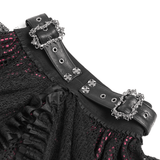 Sexy Layered Skirt with Elegant Lace and Ruffled Details