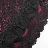 Sexy Layered Skirt with Elegant Lace and Ruffled Details