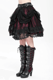 Sexy Layered Skirt with Elegant Lace and Ruffled Details