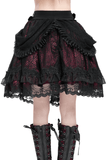 Sexy Layered Skirt with Elegant Lace and Ruffled Details