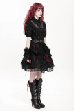 Sexy Layered Skirt with Elegant Lace and Ruffled Details