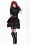 Sexy Layered Skirt with Elegant Lace and Ruffled Details