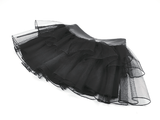Sexy Mini Skirt with Layered Tulle and Rivets Accent
