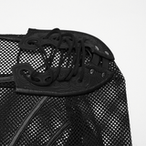 Sexy Net Armor Shoulder Bodysuit with Stud Closures