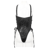Sexy One-Piece Swimsuit with Lace-Up on the Sides