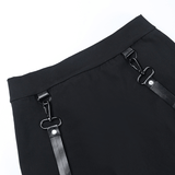 Sexy Women's Mini Skirt / Black High Waist Skirt with Zipper / Erotic Clothing for Ladies - EVE's SECRETS