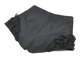 Sexy Women's Ruffle Shorts with Buckled Strap Details