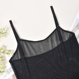 Sexy Women's Spaghetti Strap Bodysuits / Female Mesh Clothing / Erotic Skinny Outfits - EVE's SECRETS