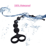 Silicone Anal Beads for Adult / Black Soft Anal Chain / Unisex Silicone Sex Toys - EVE's SECRETS