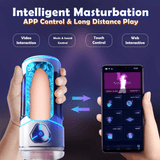 Silicone Male Masturbator / Automatic Blowjob Toy with App Remote