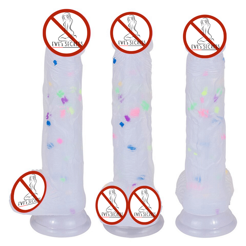 Silicone Realistic Dildos with Suction-Cup and Sex Machine Base / Adult Sex Toys - EVE's SECRETS