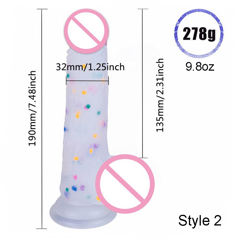Silicone Realistic Dildos with Suction-Cup and Sex Machine Base / Adult Sex Toys - EVE's SECRETS