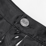 Sleek Black Shorts with Chain Accents - Bold Fashion