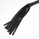 Soft Black Faux Leather Whip: Safe BDSM Accessory