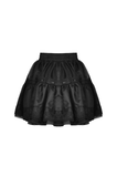 Sophisticated Black Skirt Adorned with Bow Accents