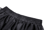 Sophisticated Black Skirt Adorned with Bow Accents