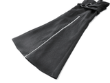 Strapped Black Gothic Shorts with Removable Flares