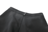 Strapped Black Gothic Shorts with Removable Flares