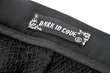 Strapped Black Gothic Shorts with Removable Flares