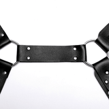 Stylish Faux Leather Punk Chest Harness Addition