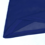 Modisches, blaues, fluoreszierendes, langärmliges Mesh-Oberteil für Männer / Stilvolle, weiche, dehnbare, transparente Oberteile für Männer