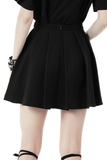 Stylish Plaid Pattern Mini Skirt with Black Buckles